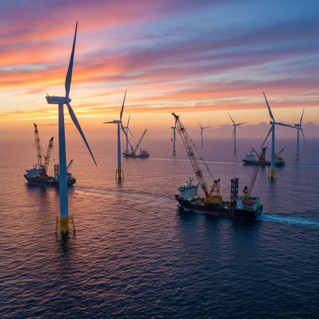 Offshore wind farm infrastructure